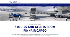 Desktop Screenshot of news.finnaircargo.com