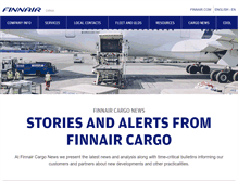 Tablet Screenshot of news.finnaircargo.com
